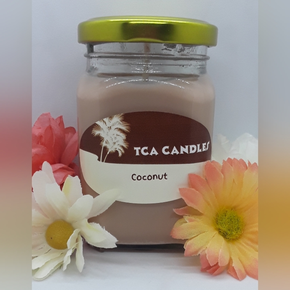 Coconut Scented Candle - Light Beige